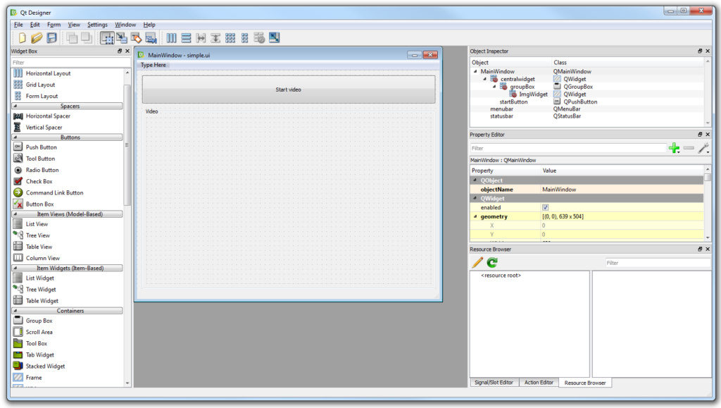 OpenCV USB camera widget in PyQT