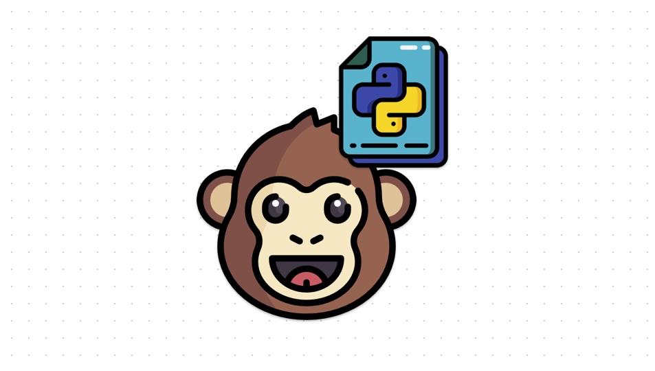 Monkey with a Python symbol